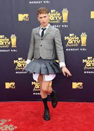 Their career began after graduating with a ba in theatre performance from fordham university lincoln center. Tommy Dorfman Tv Awards Guys In Skirts Super Outfit
