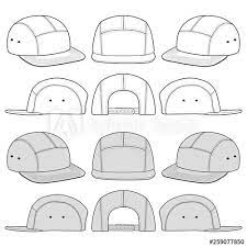 Camp Cap Fashion Flat Sketch Template Buy This Stock Vector And Explore Similar Vectors At Adobe Stock Adobe S Fashion Flat Sketch Flat Sketch Fashion Flat