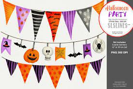 Halloween Party 3 Spooky Party Banners Graphic By Sls Lines Creative Fabrica Halloween Banner Halloween Party Banner Halloween Party