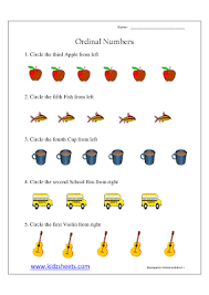 Kidz Worksheets Kindergarten Ordinal Numbers Worksheet1 Ordinal Numbers Kindergarten Numbers Kindergarten Kids Math Worksheets