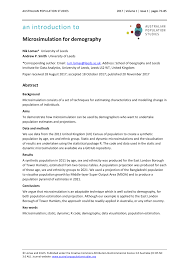 The anao has released an audit report on the abs' planning for the 2021 census. Pdf Microsimulation For Demography