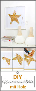 Ikea Hack Ribba Bilderrahmen Mit Holz Und Steinen Kreativ Bastelideen Basteln Weihnachten