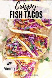 This baja fish taco recipe is super easy to make, healthy, and full of flavor. Crispy Fish Tacos The Skinnyish Dish