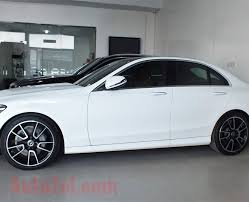 Amg line's sporty presentation aside. Mercedes Benz C200 2019 White 600 Km Only Good As New