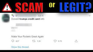 Visitors browsing the site will be more apt to linger and shop when they know you offer the convenience of buying on credit cards. Donald Trump S Credit Card Leaked Scam Or Legit Youtube