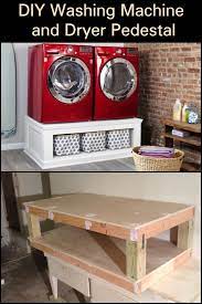 Still Bending Down To Get Your Laundry Build This Easy Diy Washing Machine And Dryer Pedestal Wasruimte Design Kelder Wasplaats Doe Het Zelf Was