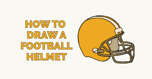 How To Draw A Football Helmet - Really Easy Drawing Tutorial Football Helmets Drawing Tutorial Easy Easy Drawings
