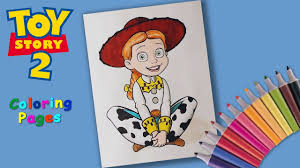 Toy story 2 jessie coloring pages are a fun way for kids of all ages to develop creativity, focus, motor skills and color recognition. How To Coloring Jessie Toystory Coloringbook Jessie Coloring Pages Forkids Youtube