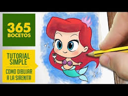Dibujos animados para dibujar fáciles a color. Como Dibujar A La Princesa Ariel De La Sirenita Paso A Paso Muy Facil 2021 Dibuja Facil