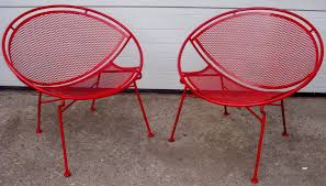 So I Own One Of These Salterini Chairs Maybe I Will Paint It Never Liked It Much But These Are Cute Hoop Chair Chair Outdoor Chairs