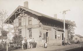 Chicago Alton Railroad Depot Higbee Missouri Ca 1910 Shs Of Mo Columbia Photo Collection 025824 1 Alton County Seat Missouri