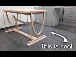 The Impossible Floating Table Youtube Diy Furniture Easy Floating Table Diy Wood Projects Furniture