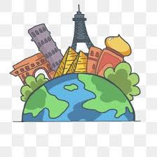 Traveling Around The World By Plane Cartoon Illustration Travel Clipart Travel Around The World