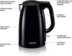 Quality stove top kettles in many shapes, styles and colours to suit any kitchen. Krups Cool Touch Kettle With Heat Protection 1 5 L Bw260850 Walmart Com Walmart Com