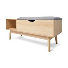 Storing shoes in the cubbies makes floor cleaning more convenient at any time. Oak Look Storage Bench Kmart