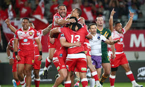 Australian tv channel 7news reports that police are investigating a woman who. Tonga Beats Australia In Rugby League Upset Daily Mail Online