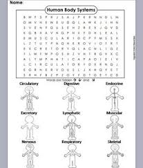 Human Body Systems Word Search Coloring Book Human Body Systems Body Systems Human Body
