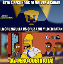 #pumas have a tough time with #cruzazul at home. Disfruta De Los Mejores Memes Del Duelo De Cruz Azul Vs Pumas Record