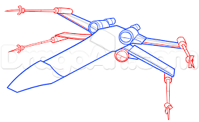 How To Draw An X Wing X Wing Starfighter Step By Step Star Wars Characters Draw Star Wars Sci Fi Free Online Draw X Wing Starfighter X Wing Drawing Stars
