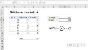 Maybe you would like to learn more about one of these? How To Use The Excel Devsq Function Exceljet