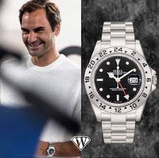 The swiss legend and former number one in tennis roger federer, is wearing a 40mm rolex explorer ii in stainless steel with a black dial and an oyster bracelet. Roger Federer Rolex Explorer Ii Superwatchman Com