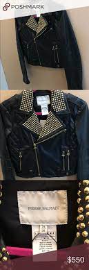 Pierre Balmain Black Leather Jacket Black Leather Jacket Balmain Jacket Leather Jacket