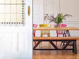 A dining table with benches provides for versatile seating since you can remove the furniture to another room and increase the seating space. Diy Dining Room Bench Little House On The Corner