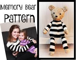 PDF PATTERN Memory Bear Instant Download DIY Bear From Loved One's Shirt