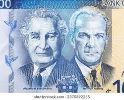 Alexander Bustamante Norman Manley Portrait Jamaican Stock Photo 2370392255 