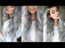 And it depends on the grade of dark, meaning if its light brown or black, you may have to bleach your hair even a couple of times to get to white. How To Grey Black Hair Dye With Hair Extension Misshellman Youtube