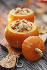 Baked Stuffed Pumpkin Recipe Food Pumpkin Recipes Recipes