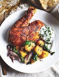 Garam Masala Chicken With Spicy Potatoes Recipe Recipe Chicken Recipes Masala Recipe Chicken Masala