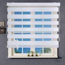 Custom blinds guaranteed to fit! Buy Wymo Zebra Blinds For Windows 44 X 64 Inch Sheer Horizontal Window Blinds And Shades For Daytime And Nighttime Light Filtering Roller Shades For Windows With White Valence