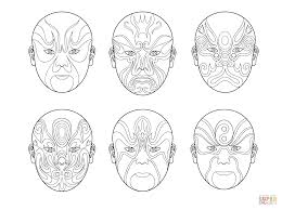 Printable, and download it in your computer. Chinese Opera Masks Coloring Page Free Printable Coloring Pages Chinese Opera Mask Opera Mask Chinese Opera