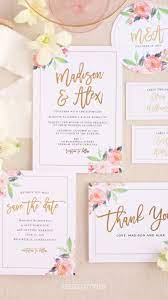 Watercolor Florals Splash The Corners Of The Standing Ovation Foil Wedding Invitation S Summer Wedding Invitations Foil Wedding Invitations Wedding Invitations
