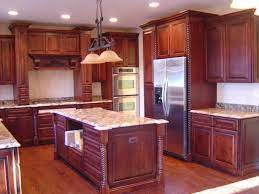 Dark colors can disguise dirt in either finish. Alder Custom Kitchen Stained Dark Cherry Custom Kitchen Cherry Wood Stain White Springs Granite
