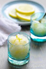 Granite Au Citron Comme En Italie Granita Al Limone Recette Granite Glace Maison Sans Sorbetiere Glace Et Sorbet