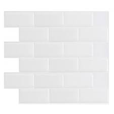 253 results for peel and stick backsplash. Art3d 12 In X 12 In Peel And Stick Vinyl Backsplash Tile In Subway White 6 Pack A17050p6 The Home Depot
