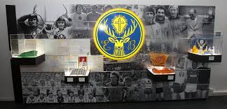 L'eintracht braunschweig, la prima squadra di calcio al mondo ad avere uno sponsor sulla maglia, il cervo della ditta di amari jagermeister. Ausstellung Eintracht Braunschweig
