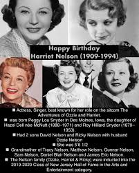 July 18: Happy Birthday Harriet Nelson (1909-1994) #harrietnelson #actress  #bornonthisday #happybirthday #JulyBirthdays #July #Interestingfacts