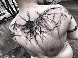 I got my bat and wildflower piece done about a week and a half ago and it's finally out of the gross peely stage! Bat Tattoos Tattooimages Biz