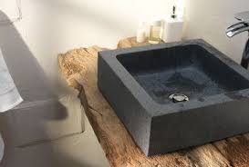 Vasque A Poser Form Baltik Granit Matiere Pierre Naturelle Dimensions L 40 X P 40 X H 1 Salle De Bain Zen Salle De Bain Tendance Decoration Salle De Bain