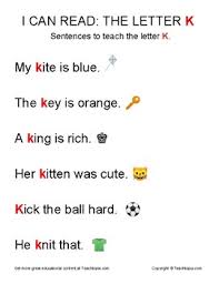 An appositive is essentially a noun phrase but one that renames another noun in the sentence. I Can Read The Letter K Sentences To Teach Reading Using The Letter K
