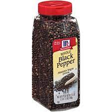 The color comes from the harvesting and processing method, as there was one point in history where black pepper made up 70 percent of all international spice trades. Amazon Com Mccormick Whole Black Pepper Made With Whole Peppercorns 17 5 Oz Grocery Gourmet Food