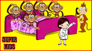 Bes Kucuk Maymun Five Little Monkeys Turkce Bebek Sarkilari Cocuk Sarkilari Youtube
