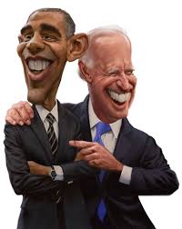 Caricature Illustration Of President Obama And Vice President Biden Right Before Leaving Office Caricature Medicine Ball Workout Illustrators