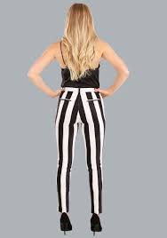 Black and white patterned pants. Beetlejuice Women S Suit Pants
