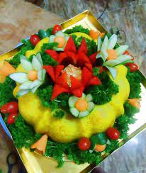 Bahan nasi kuning :•santan sedang. Hantaran Ketan Kuning Serundeng Au Coin De Ma Cuisine