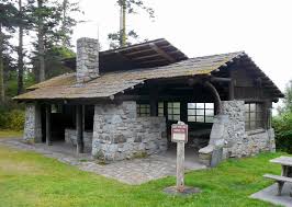 Civilian Conservation Corps Ccc Picnic Shelter Deception Pass State Park Fidalgo Island Wa Stone Cabin Civilian Conservation Corps Stone Houses