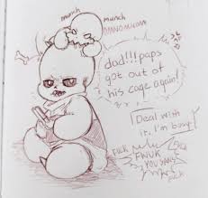 Fell reached the front door and peered his head inside. Underfell Page 7 Dragon Blog